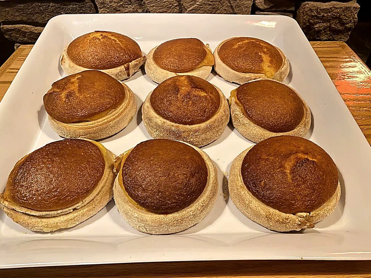 A tray of freshly baked bread rolls from the Rio Alto bakery